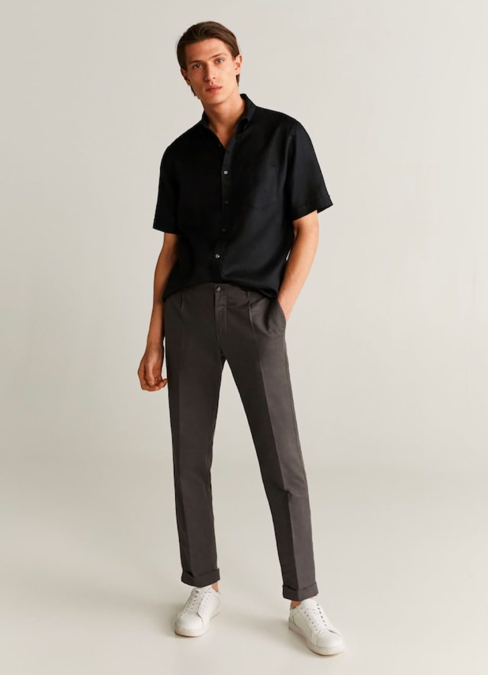 100% linen regular fit shirt